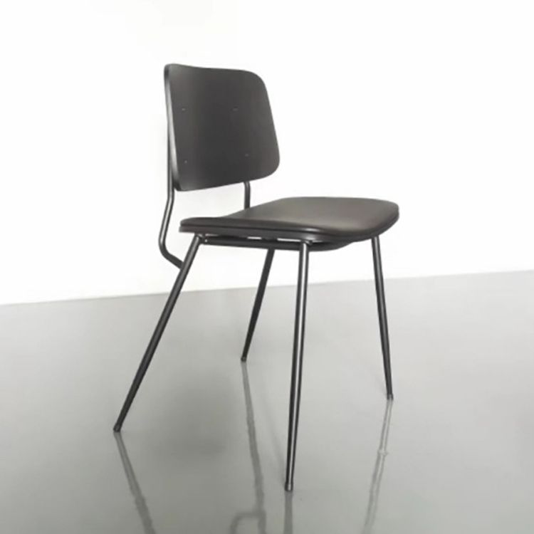 Industrial Upholstered Dining Side Chairs Open Back Dining Side Chairs