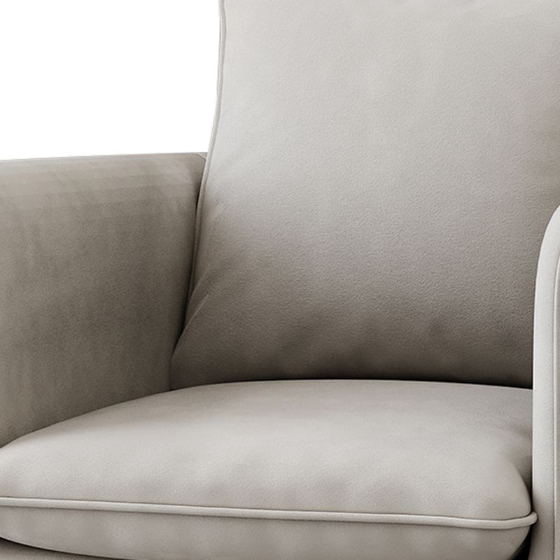 Contemporary 29.5" Wide Solid Color Pillow Back Sponge Arm Chair