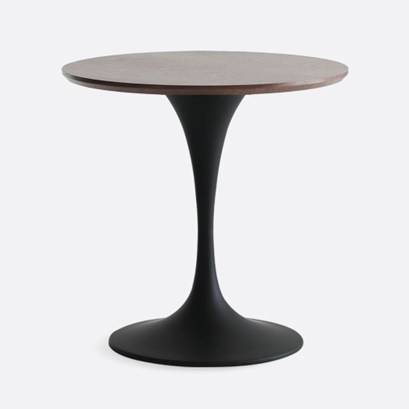 Mesa minimalista de mesa estándar redonda MDF Mesa de comedor de cocina con base de tulipán