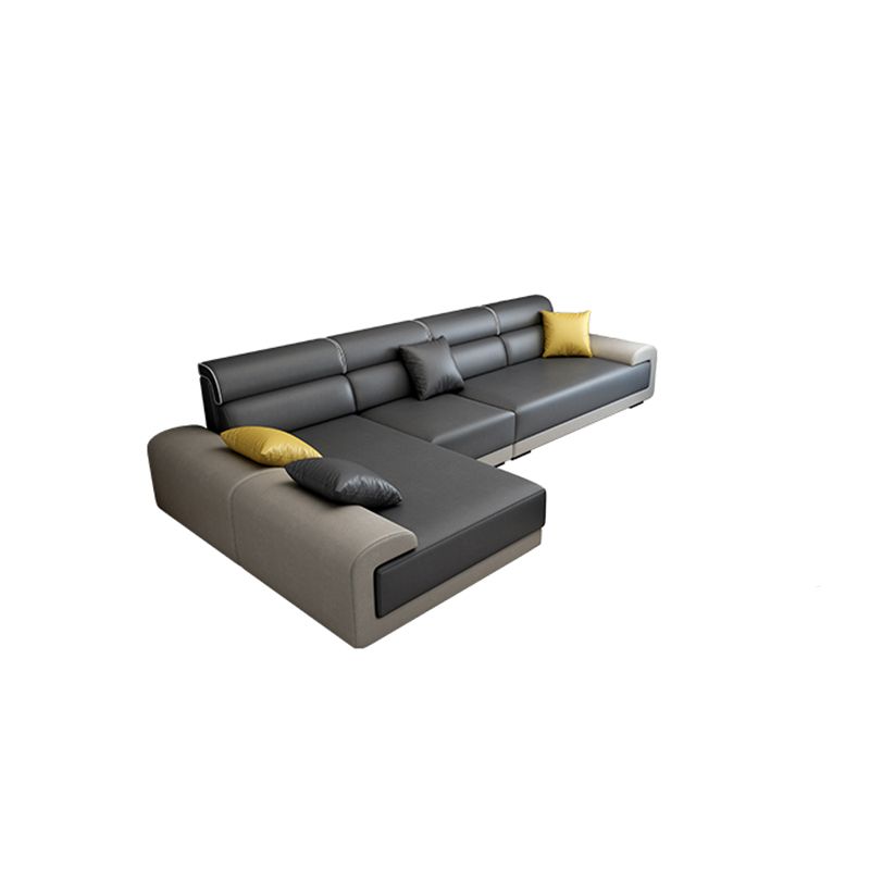 Contemporary Removable Cushions Pillow Top Arm Sectionals for Living Room