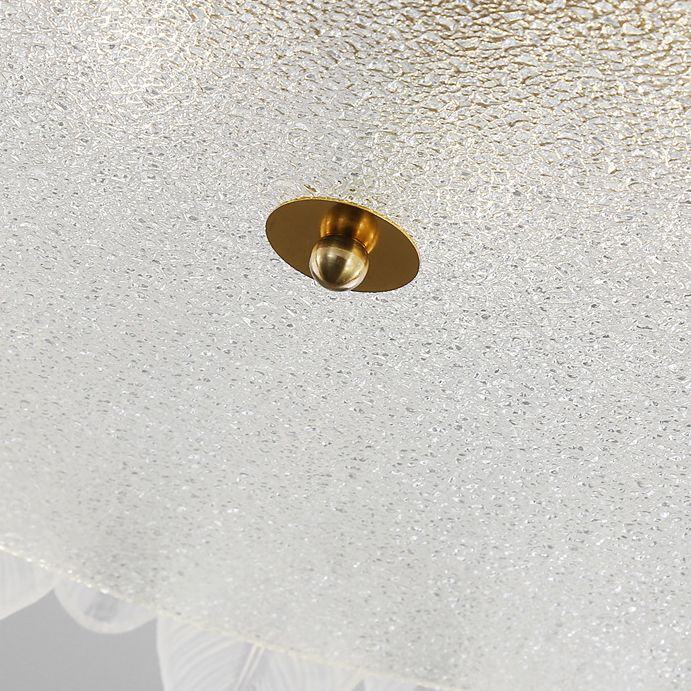 Contemporary Ceiling Lamp Household Glass Shade Flush Mount Light Fixture