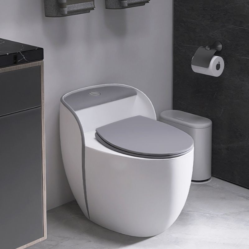 Contemporary Floor Mount Flush Toilet Siphon Jet Urine Toilet for Bathroom