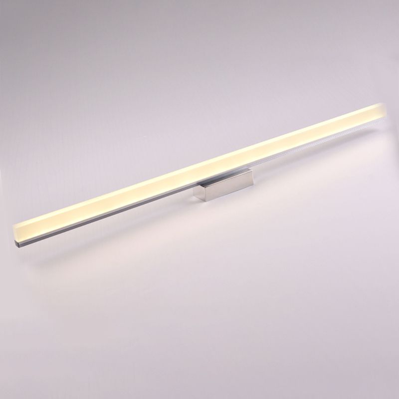 Modern Minimalist Style Rectangular Vanity Wall Light Fixtures 1 Light Wall Mounted Vanity Lights with Acrylic Shade