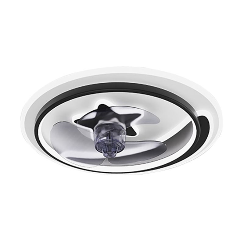 Ventole a soffitto in metallo a forma geometrica moderna a 3 luci del soffitto della lampada da ventola