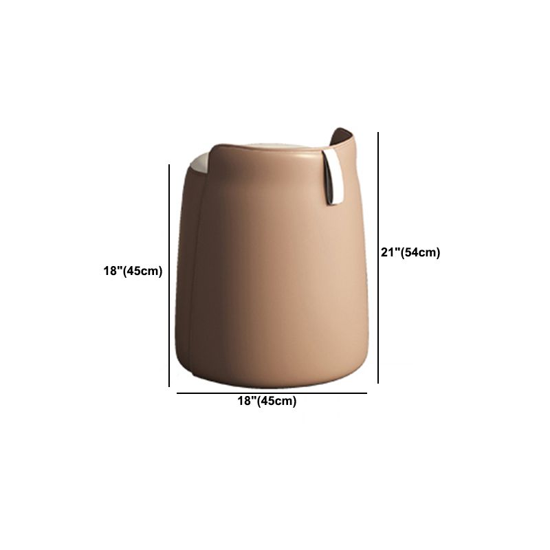 2 Drawers Makeup Table Desk Stone Top Vanity Table in Orange