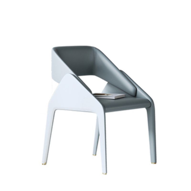 Open Back Side Dining Chairs Modern Upholstered Dining Accent Chair