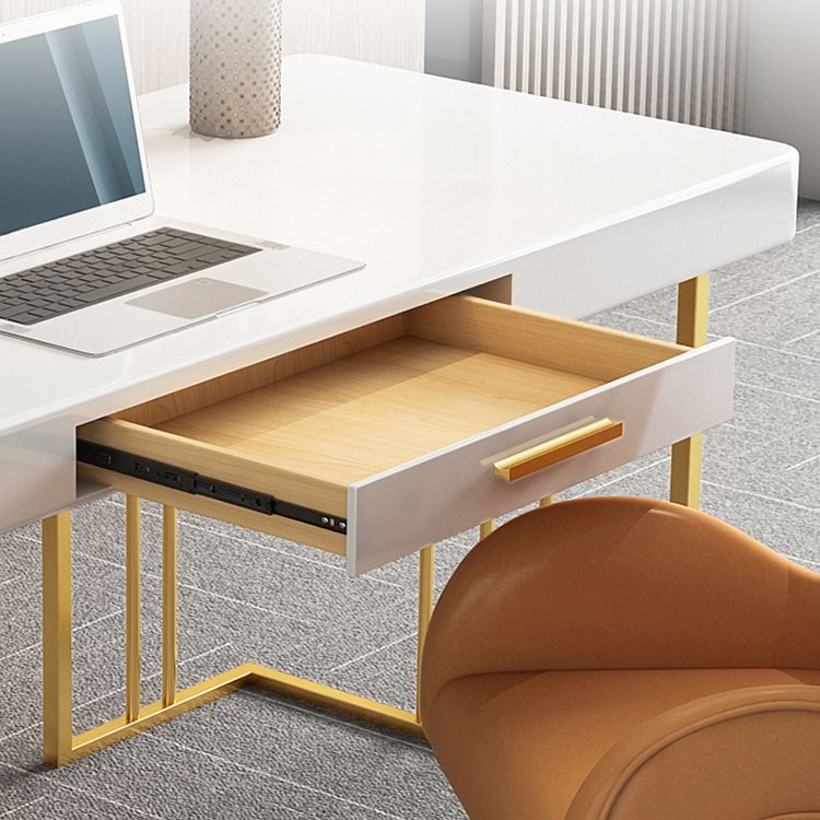Glam Style Writing Desk Study Room and Office Desk with 1-drawer