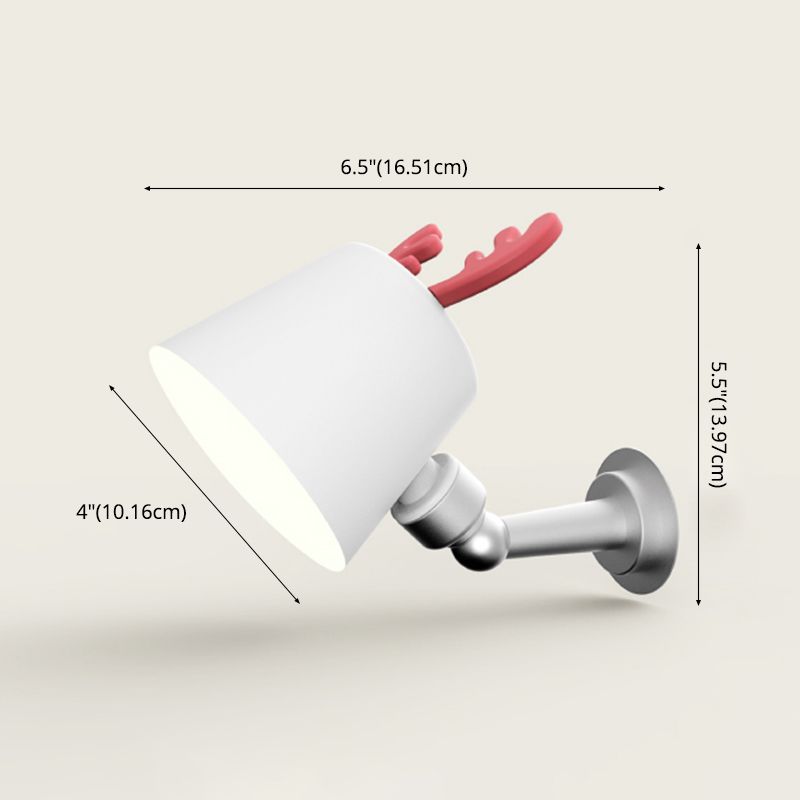 Minimalism Metal Wall Mount Lamp Bedroom Wall Lighting Fixture with 1 Light