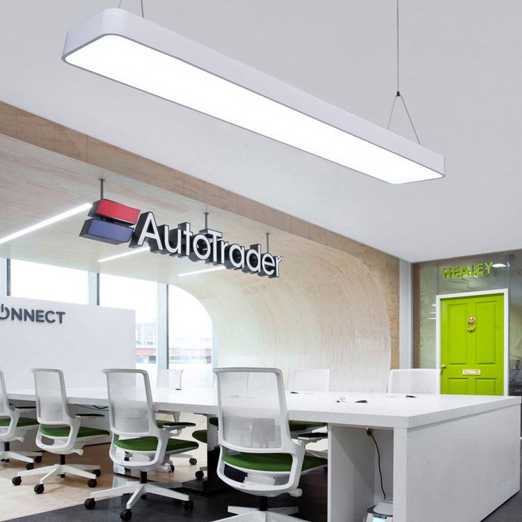 Modern Style LED Pendent Rectangle Suspended Lights for Conference Room