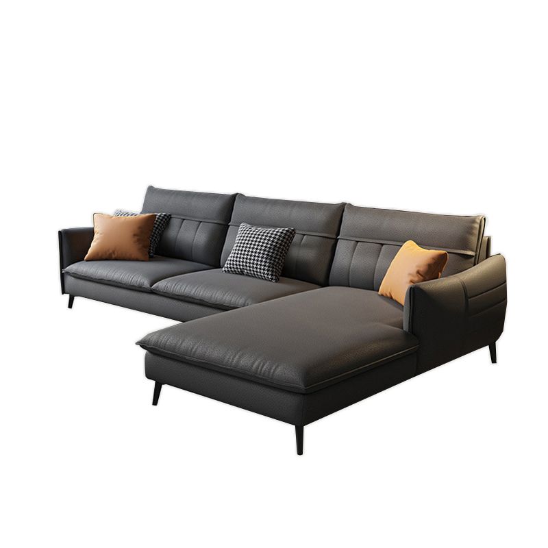 Faux Leather Removable Cushions Sofa/Sectionals with Wear-Resistant and Slipcover