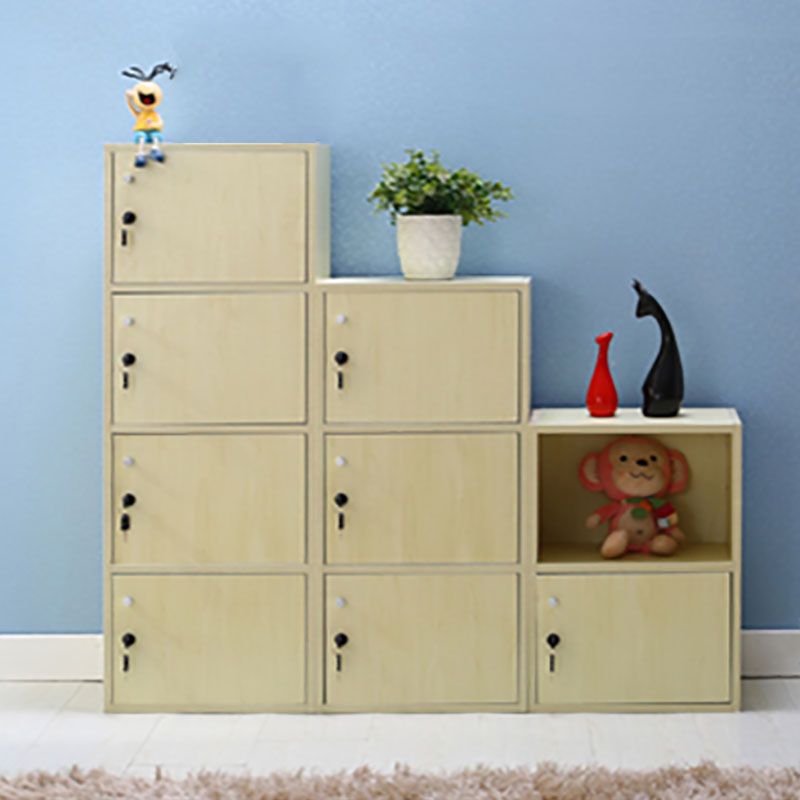 Matte Finish Non-Hanging Cabinet Modern Wood Storage Cabinet with Hinged Doors