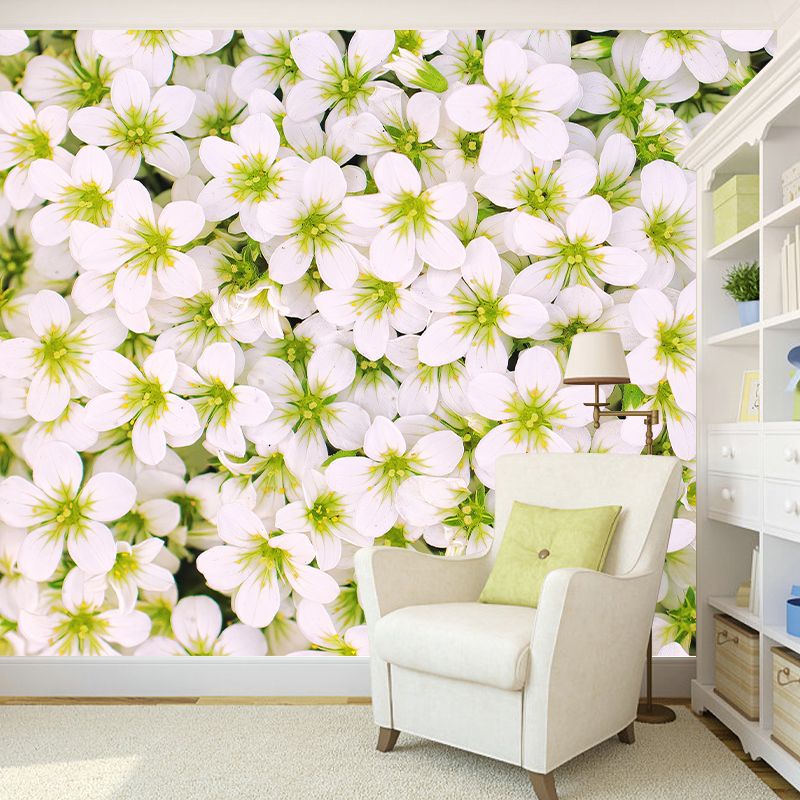 Sea of Flowers Mural Moisture Resistant Wallpaper Wall Decor for House Interior