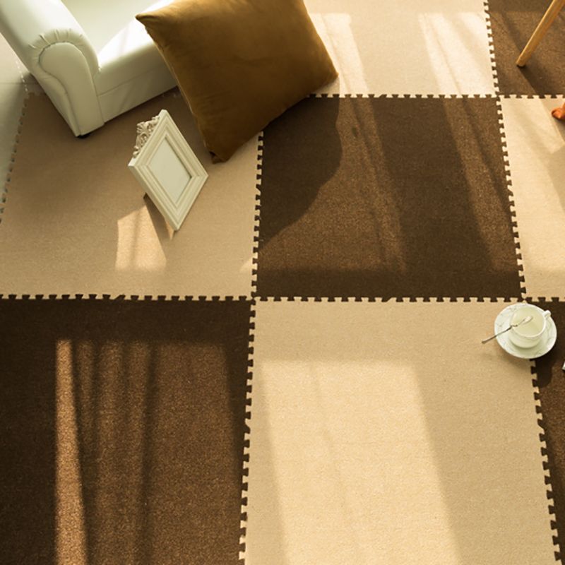 Modern Carpet Tiles Square Interlocking Stain Resistant Carpet Tiles