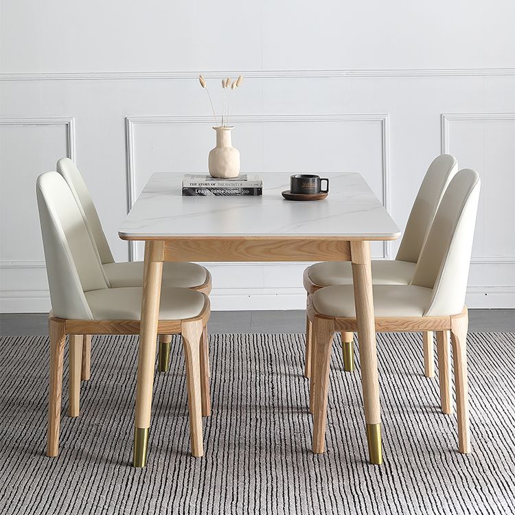 Stone 4-foot Dinette Table Traditional Luxury Extendable Dining Table for Home