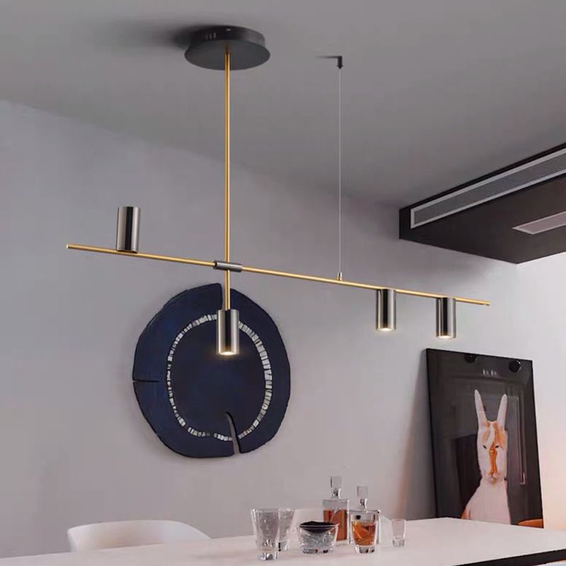 Modern Geometric Island Pendant Lights Metal Multiple-Light Island Pendant Lighting