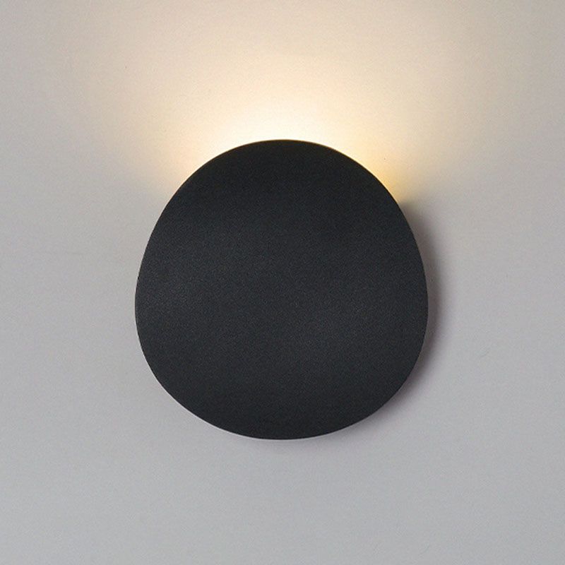 Luz de la pared curva Malimalista LED de metal LED al aire libre Luz de luz montada en la pared