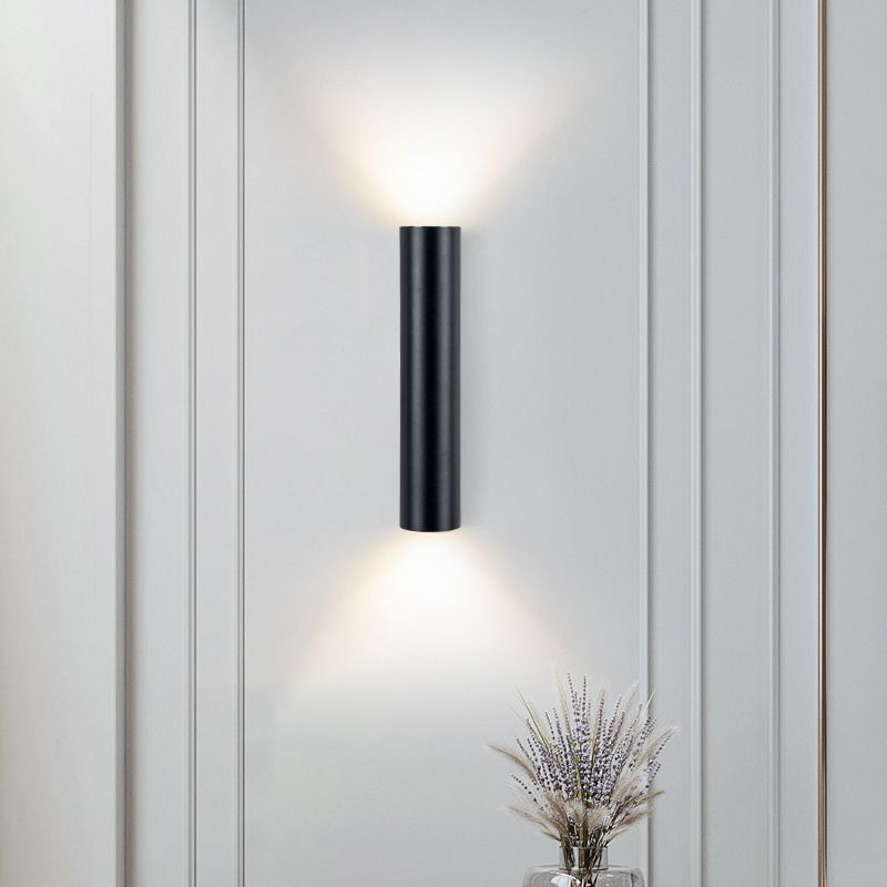 Modern Creative Wall Lamp Aluminium Cylindrical Wall Sconce for Living Room