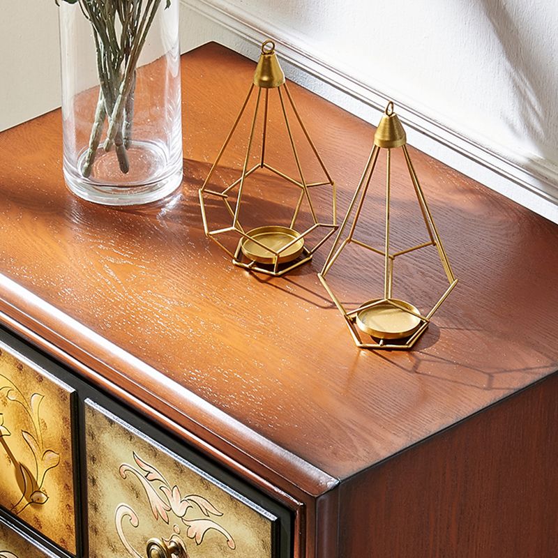 American Traditional Storage Chest Dresser Wooden Storage Chest with Drawers