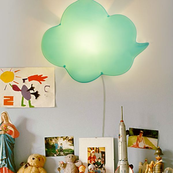 Ombra unica tonalità a parete a parete a parete per bambini in stile muro di plastica lampada da parete