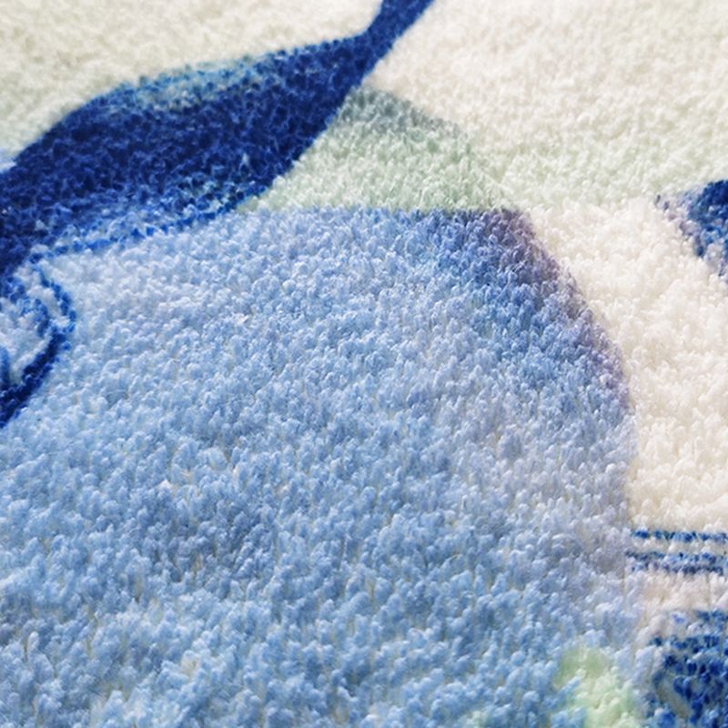 Orange Nordic Rug Polyester Line Rug Washable Indoor Rug for Home Decoration