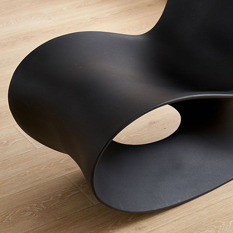 Contemporary Rocking Chair Acrylic Solid Color Indoor Rocking Chair without Armrest