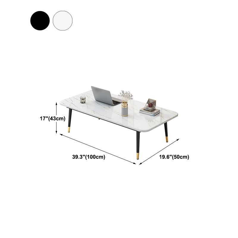 Four Legs Coffee Table Modern Minimalist Coffee Table for Living Room