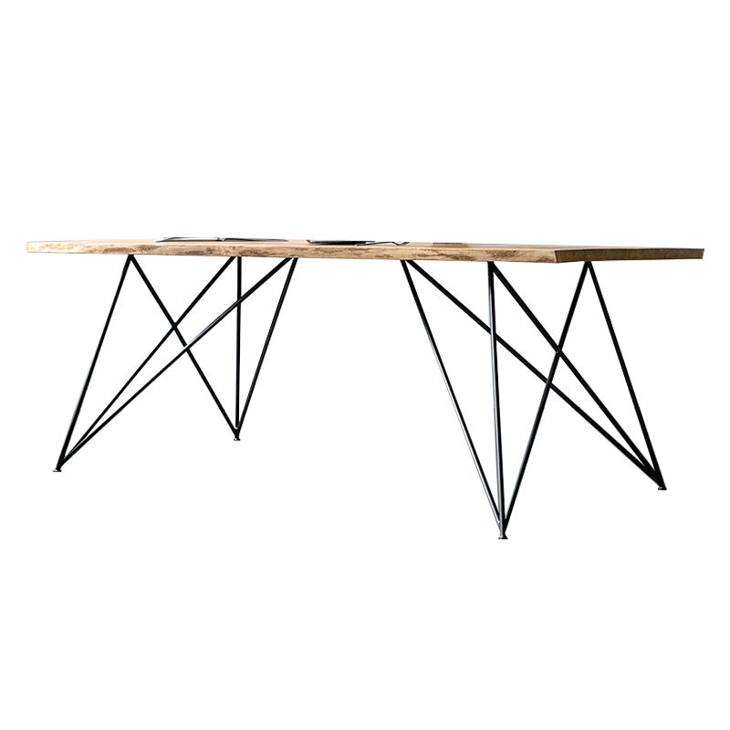 Traditional Luxury Rectangle Furniture Pine Solid Wood Dining Side Table