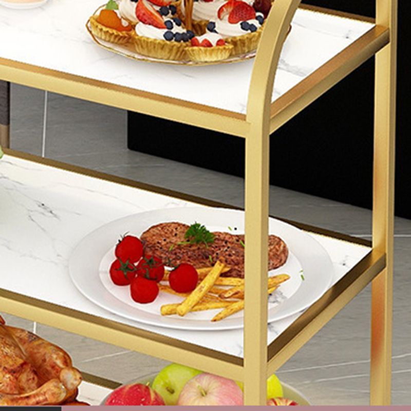Rolling Contemporary Prep Table Metal Prep Table for Home Use