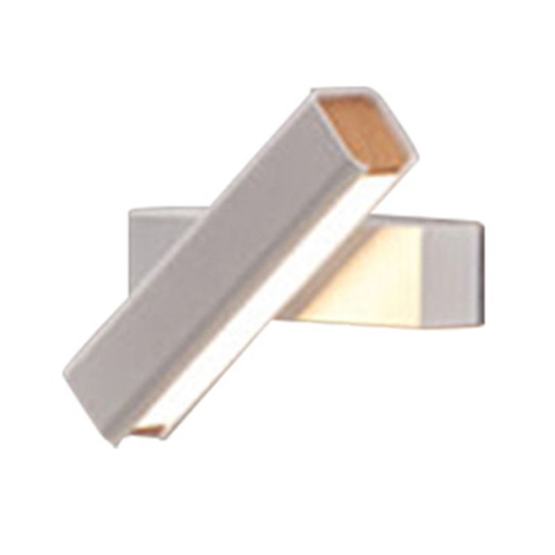 Square Metal Wall Sconce Modern Style Single Light Wall Mount Lighting
