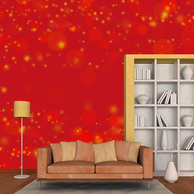 Contemporary Moisture Resistant Bokeh Mural Wall Covering for Living Room Wall Decor