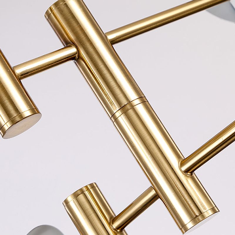 Luci sospese postmoderne Multi lampadario in metallo per la camera da letto del soggiorno