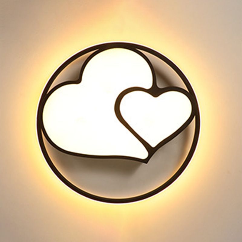 Accesorio de iluminación Led moderno, accesorio de iluminación empotrado, pantalla de acrílico y metal para dormitorio