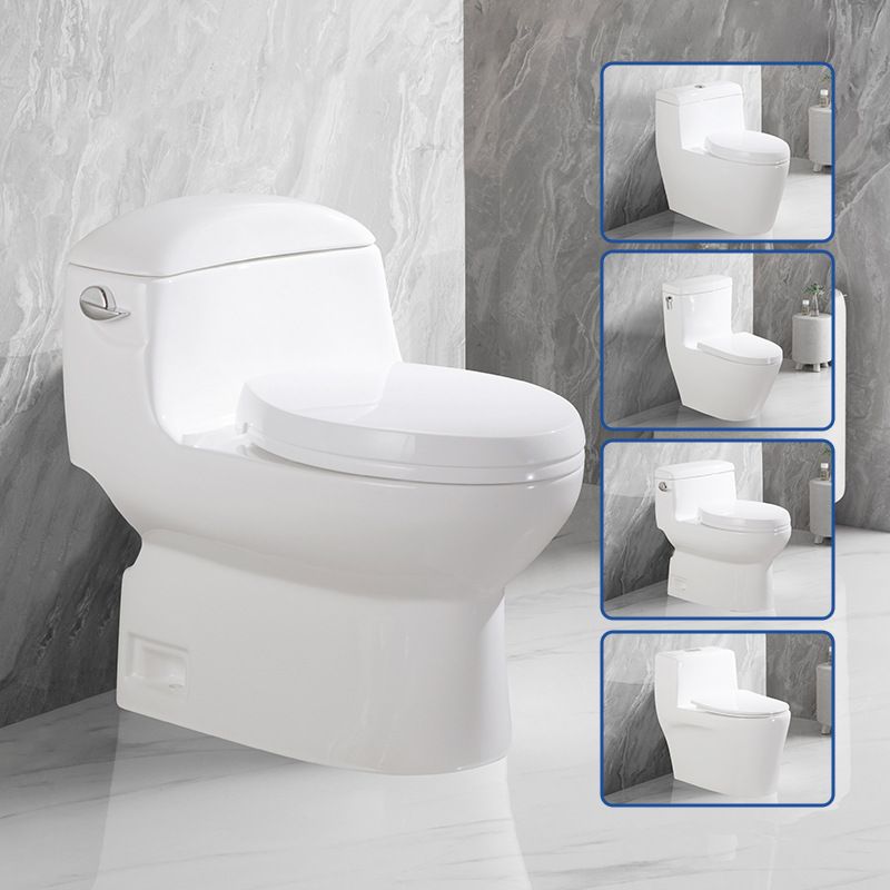 Traditional Seat Included One Piece Toilet Floor Mounted Toilet Bowl for Washroom