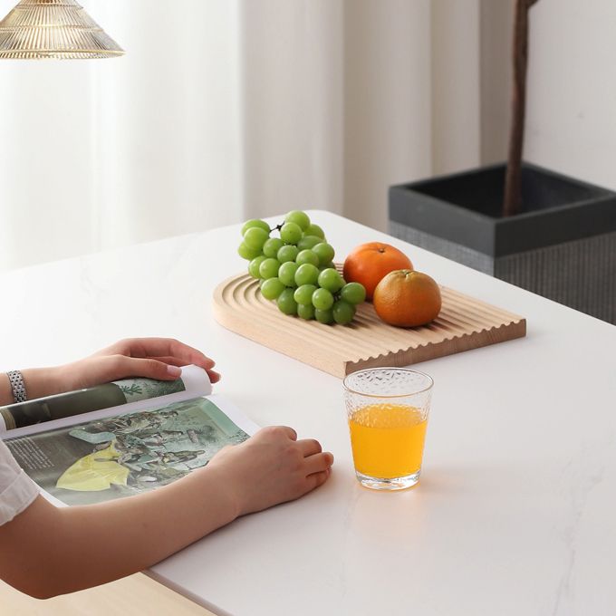 Contemporary Solid Wood Dinette Set with Rectangle Table Dining Room Set for Restaurant