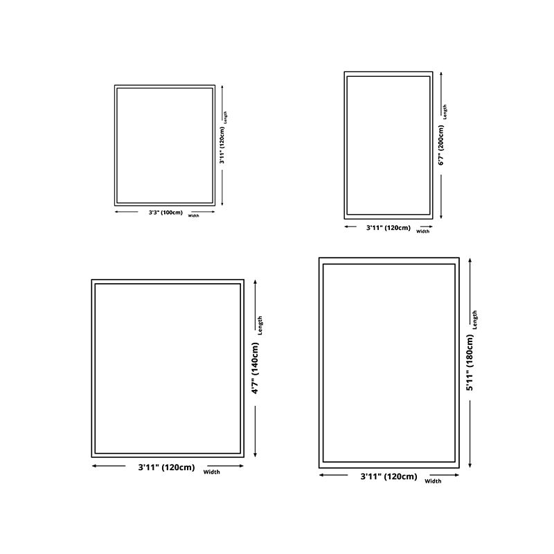 Alfombra de poliéster de alfombra marroquí marrón alfombra sin deslizamiento para decoración del hogar