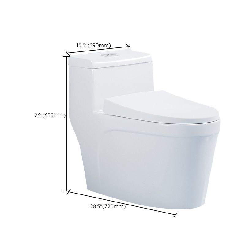 Contemporary Toilet Bowl One Piece Ceramic Urine Toilet with Seat