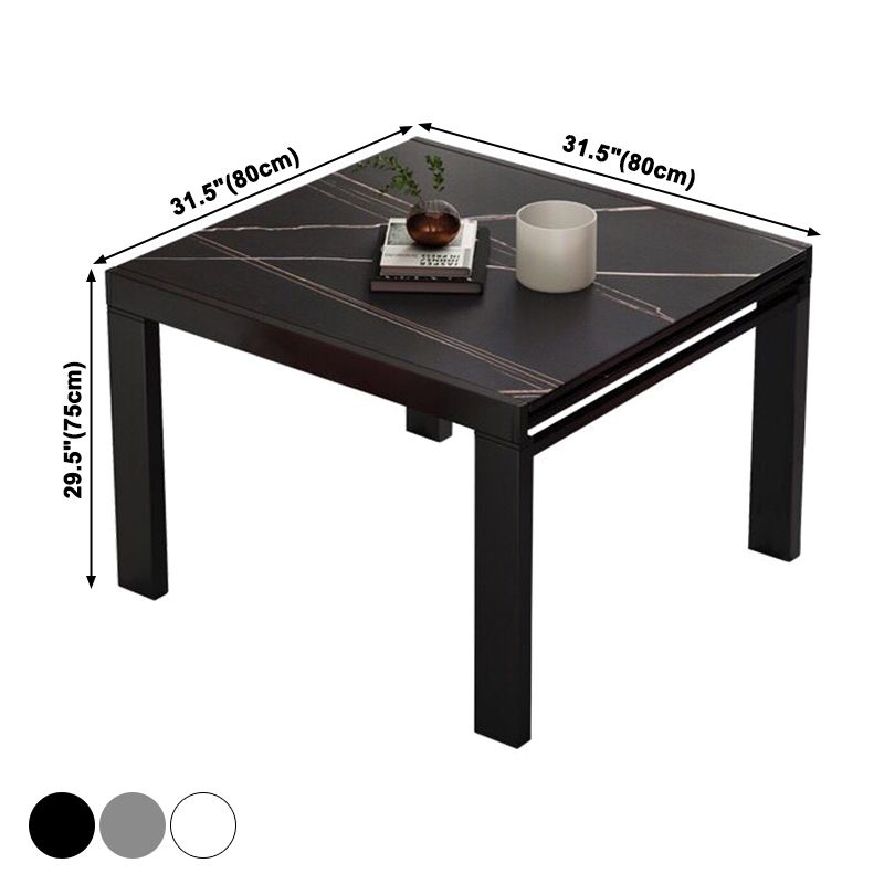 Industrial Square 35,5'' Esstisch Stone Dining Room Collection mit Blattverlängerung