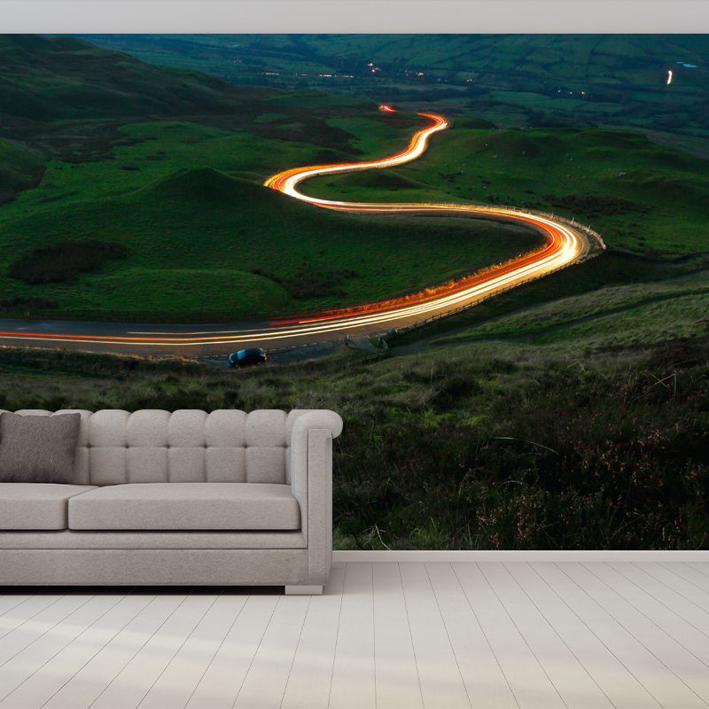 Customized Road Mural Environment Friendly Wallpaper for Bedroom Decoration