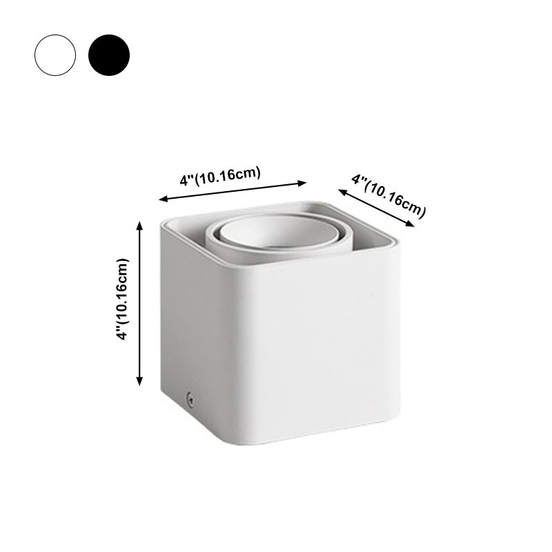 Geometry Shape LED Ceiling Lamp Modern Simple Style Aluminium Flush Mount for Aisle