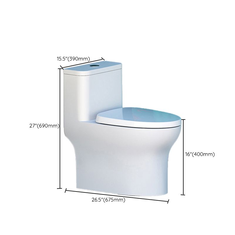 Modern Floor Mounted Toilet Slow Close Seat Included Toilet Bowl for Bathroom