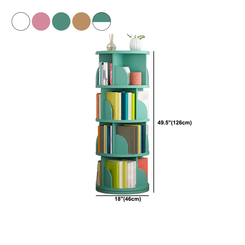 Modern Style Wood Bookcase Closed Back Bookshelf for Any Room