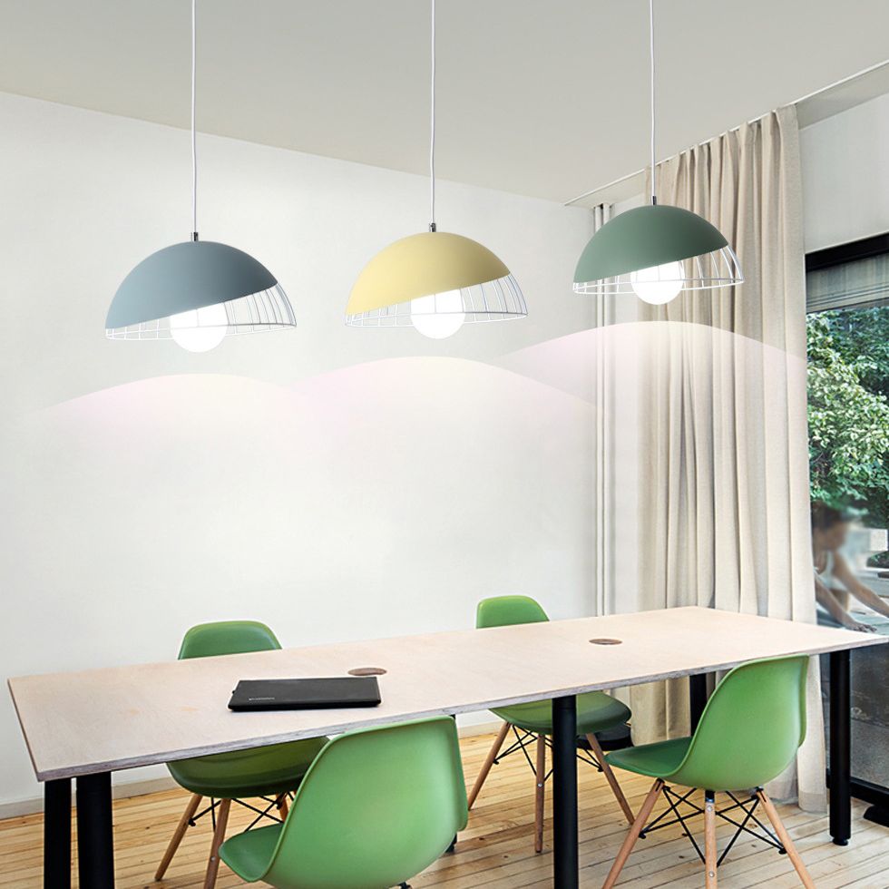 Metal Dome Ceiling Pendant Light Simplicity Style Pendant Light Kit for Dinning Room