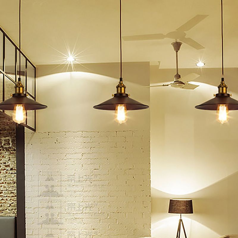 1 cilindro a cono a cono leggero Creative Creative Industrial Style Metal Cioncant per il ristorante
