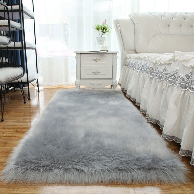 Eenvoud woonkamer tapijt funky gewoon tapijt polyester shag tapijt met niet-slip achterste