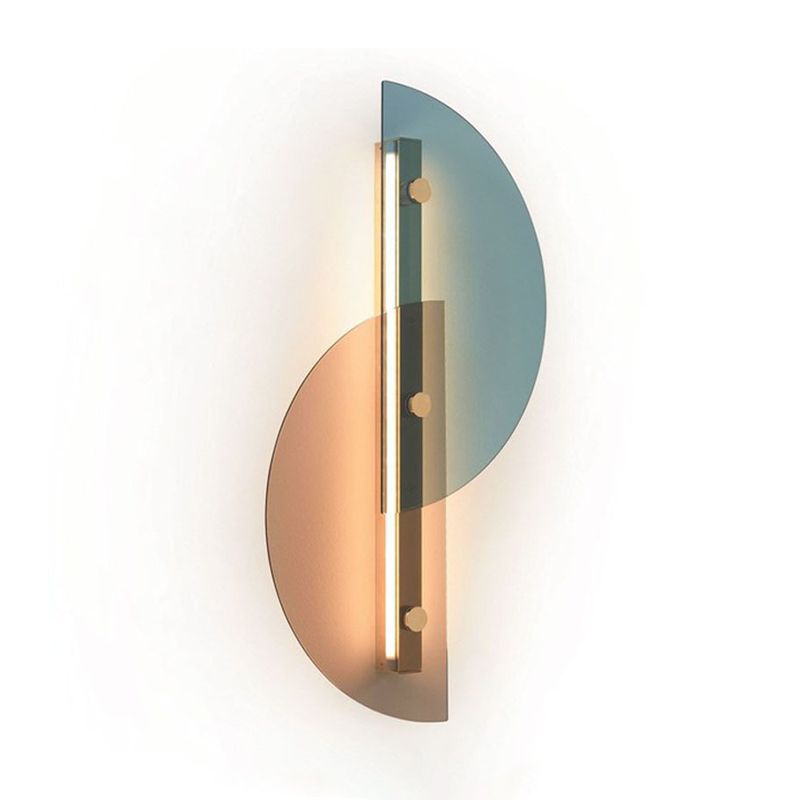 Geometric Wall Lighting Fixtures Glass Modern Style 1 Light Wall Mounted Light Fixture