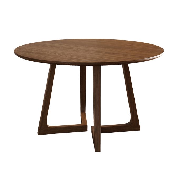 Dining Room Dinner Table Round Wood Top Kitchen Dining Table