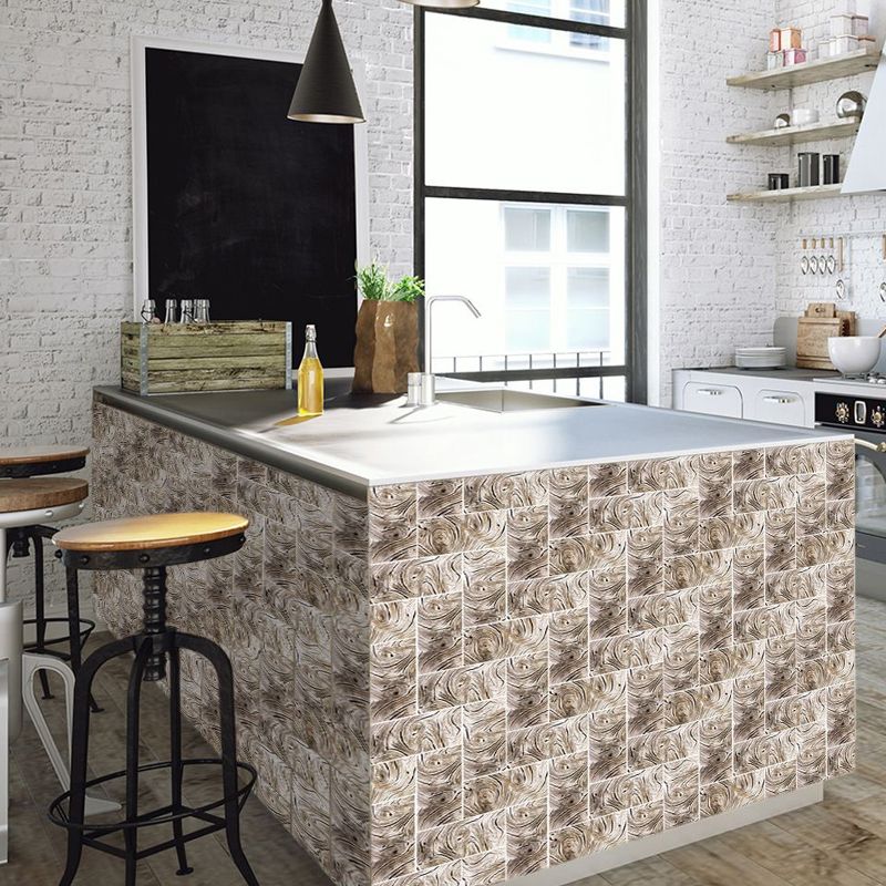 Brown Timber Annual Rings Wallpapers Pick Up Sticks Rustic Kitchen Wall Covering