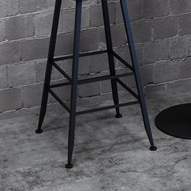 Industrial Solid Wood Bar Table Set 1/2/3/7 Pieces Counter Table with Upholstered Stools