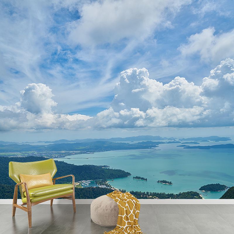 Tropical Scenery Mildew Resistant Wallpaper Photography Sleeping Room Wall Mural