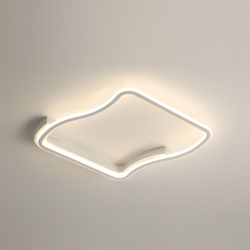 Plafoniera quadrata in metallo Semplicità Illuminazione da soffitto a LED